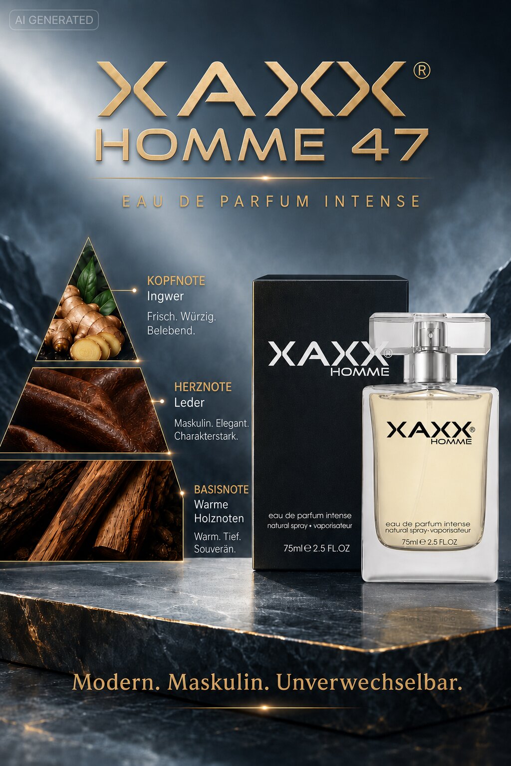 XAXX Herren Parfum EDP 75ml // ONEHUNDRED